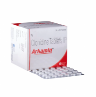 A box and a strip of Clonidine100mcg Tablet