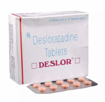 Box and Blister strips of generic Desloratadine 5 mg Tablets