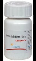 A box of Dasatinib 70mg tablets. 