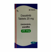 A box of Dasatinib 20mg tablets. 