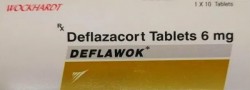 A box of Deflazacort 6mg tablets