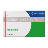Box and strip of generic Gliclazide 80mg Tablets