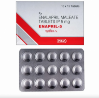 A box of Enalapril 5mg Tablet 