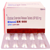 A box of Etodolac 600mg tablets. 