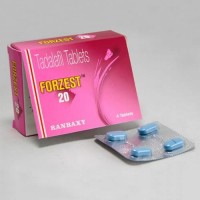 Box and blister strip of generic Tadalafil 20mg tablets