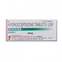 A box Hydrocortisone 20mg Tablet