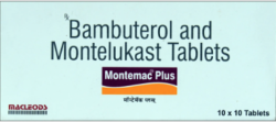 Bambuterol 10 mg + Montelukast 10 mg Tablet (Generic Equivalent)