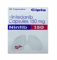 A box of Nintedanib 150mg. 