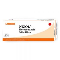A box of generic Nizol 200 mg Tablet