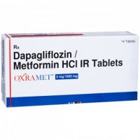 A box of Dapagliflozin 5mg + Metformin 1000mg tablets. 