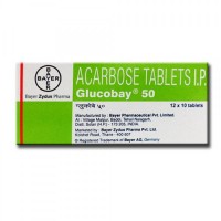 Precose 50mg Tablets (International Branded Version) Marketed Internationally as GLUCOBAY