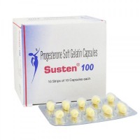 A box of Progesterone 100 Soft Gelatin Capsule