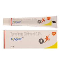 A tube and a box of generic Tacrolimus 0.1 Percent Ointment