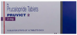 A box of Prucalopride 2mg tablets. 