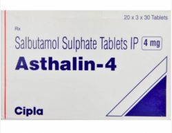 A box of Albuterol 4 mg Tablet