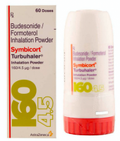Bottle and a box of Symbicort 200mcg/6mcg Turbuhaler