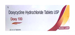 A box generic Doxycycline 100mg tablet