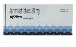 A box of Apremilast 30mg tablets. 