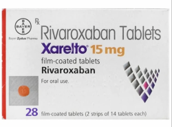 A pack of Rivaroxaban tablets