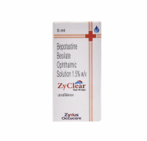 Bottle of Bepotastine (1.5% w/v)  eye drop