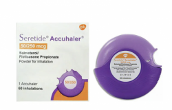 Box and Diskus of Seretide Accuhaler 50mcg/250mcg