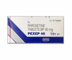 A box and a blister of generic Paroxetine Hydrochloride 40mg tablets