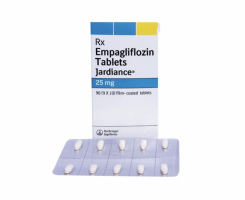 Box pack and a strip of 25mg Empagliflozin tablets