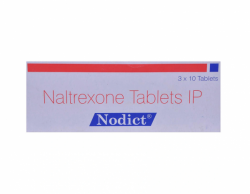 A box of Naltrexone 50mg Tablet