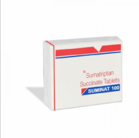 A box of Sumatriptan Succinate 100mg tablet