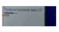 A box of Thioridazine 25mg tablets. 