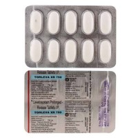 Front and backside of a blister of Levetiracetam 750mg tablet