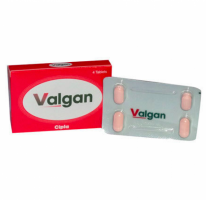 A box and strip of Valganciclovir 450mg tablets. 