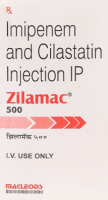 A box of Generic Imipenem 500 mg  / Cilastatin 500 mg 