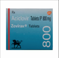 A box of Acyclovir 800mg tablets
