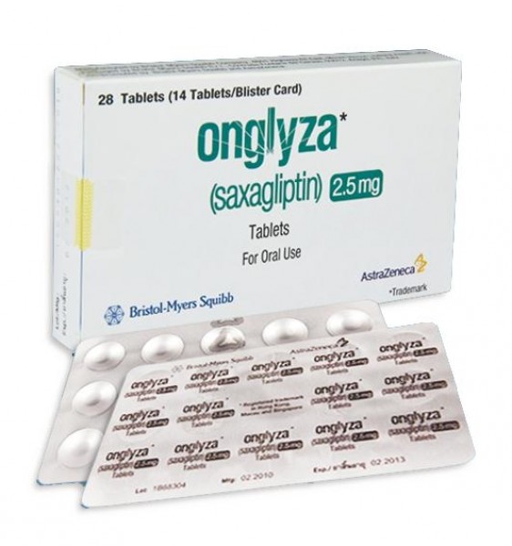 Box and blister strip of generic Saxagliptin 2.5 mg  Tablets