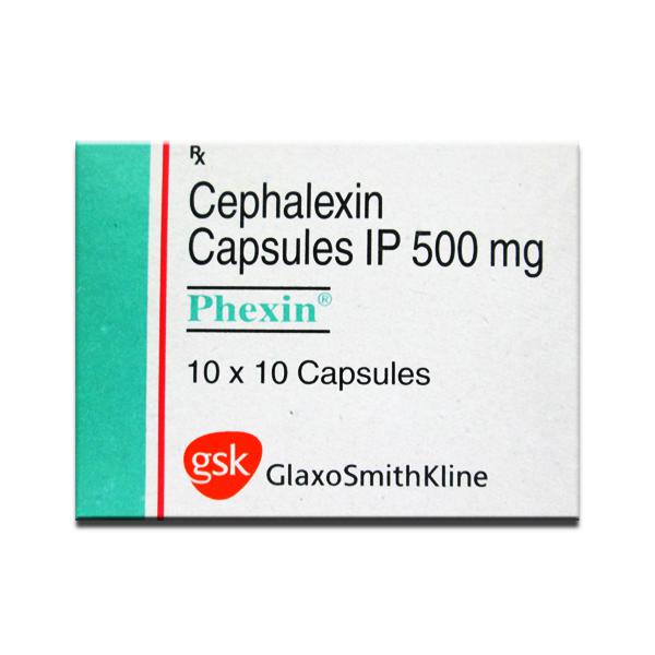 Box of Generic CEPHALEXIN 500mg Capsules
