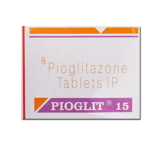 Box of generic Pioglitazone Hydrochloride 15mg tablets