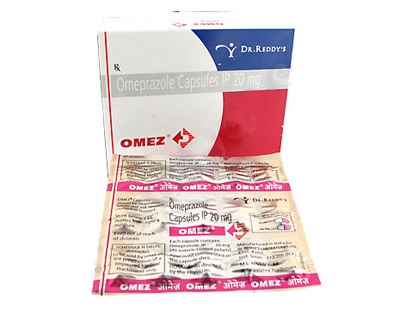 A box and a strip of Omeprazole 20mg capsule