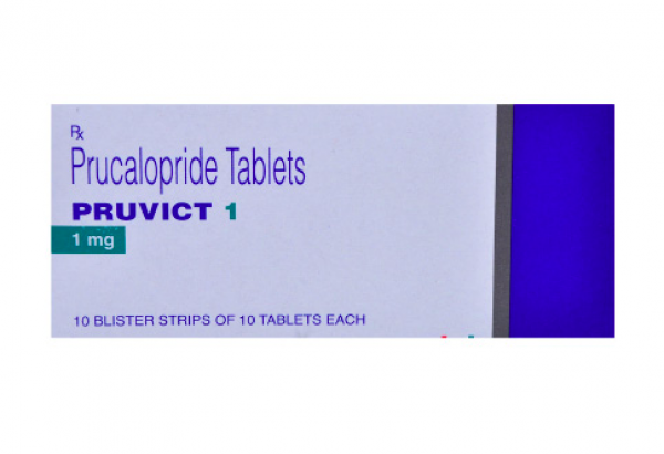 A box of Prucalopride 1mg tablets. 