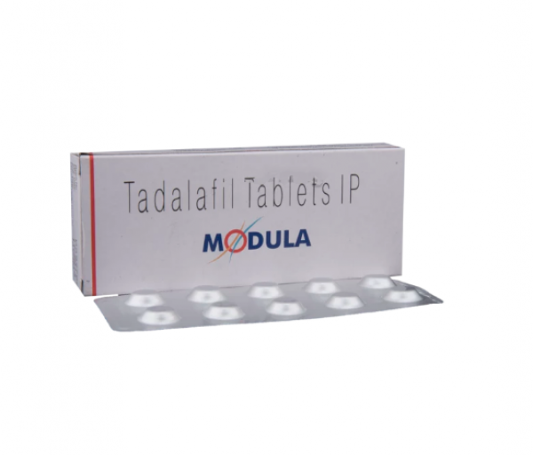 Image of Module tadalafil 5mg tablet and blister strips
