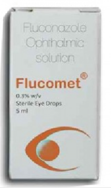 Box of generic Fluconazole 0.3% Eye Drop