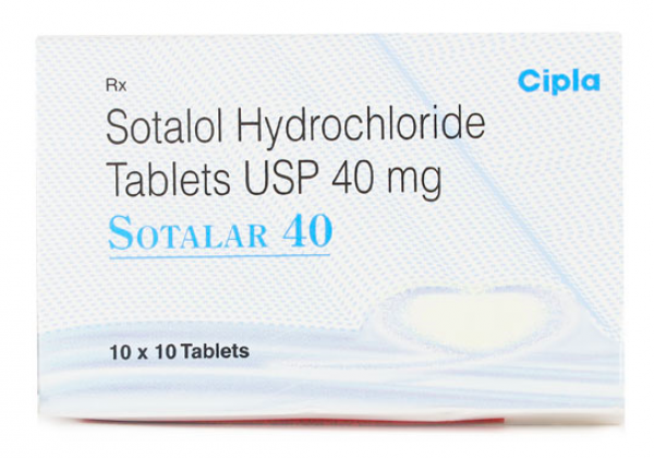 Box of generic Sotalol 40 mg Tablet