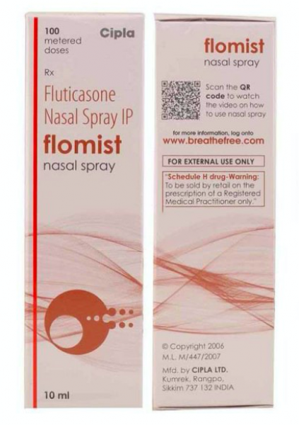 Flonase 50 mcg Nasal Spray 100 Doses (Generic Equivalent)