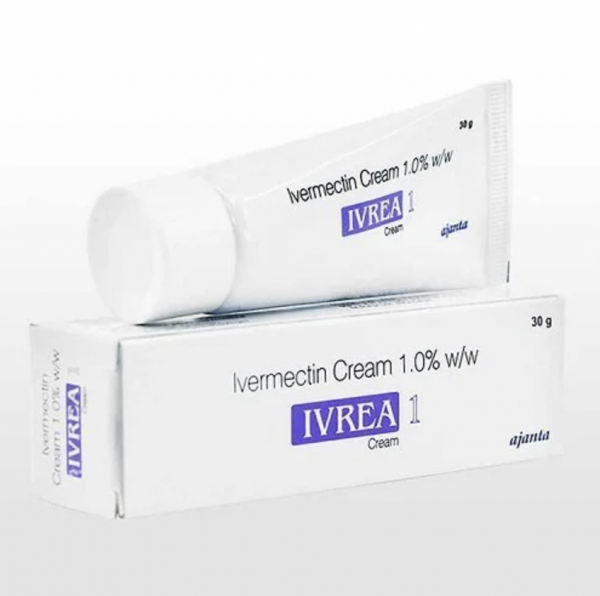 A box pack and a tube of Ivermectin 1% Cream