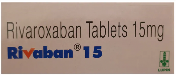 A pack of  Rivaroxaban 15 mg tablets