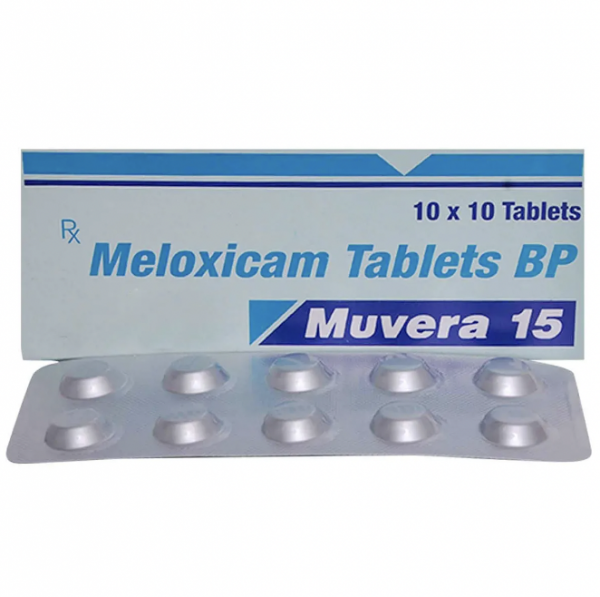 Box of generic MELOXICAM 15mg tablets