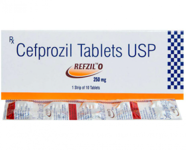 A box of Cefprozil 250mg tablets. 