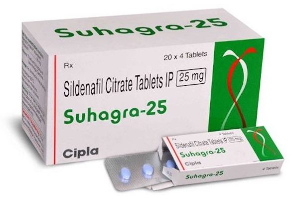Box of generic Sildenafil Citrate 25mg tablets