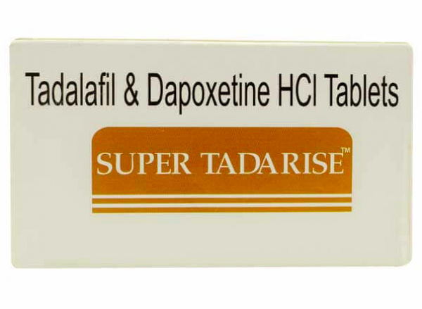 A box of Super Tadarise 20 Mg 60 Mg Tablet