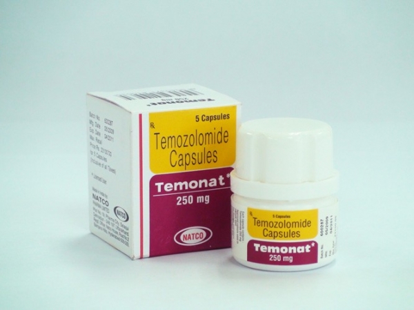 Two boxes of generic Temozolomide 250mg Capsules